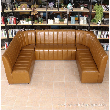 Restaurant club Furniture PU Booth corner Sofa Seating